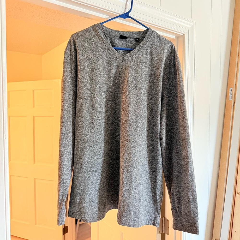 Dunning Men's Gray Long Sleeve Shirt